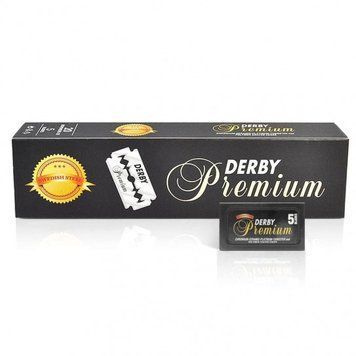 Леза Дербі преміум двосторонні Derby Premium Blades (20x5) 100шт 10305007 фото