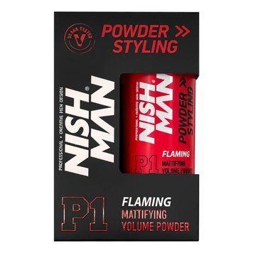 Пудра для создания объема матовая Nishman P1 Hair Styling Powder Wax Flaming 20г 10702018 фото