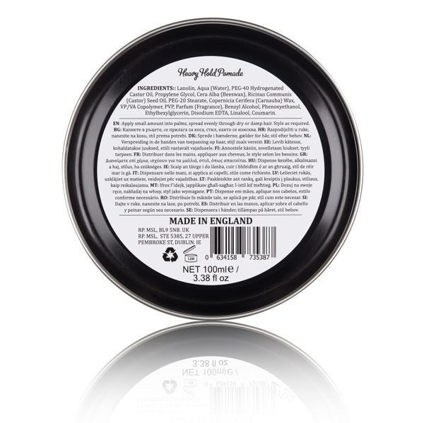 Помада для стилізації волосся на маслянистій основі Dapper Dan Heavy Hold Pomade 100ml HH01 фото