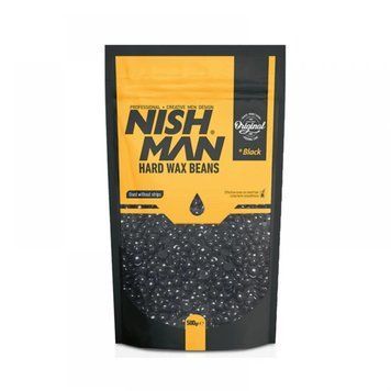 Віск для депіляції в гранулах Nishman Hard Wax Beans Black 500g 10801038 фото