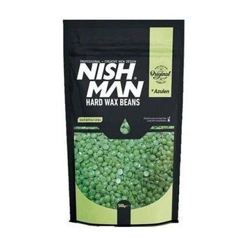 Віск для депіляції в гранулах Nishman Hard Wax Beans Green 500g 10801039 фото