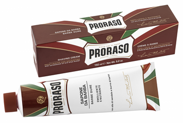 Живильний крем для гоління з екстрактом сандалового дерева Proraso Shaving soap in a tube Coarse Beards 150ml 400512 фото