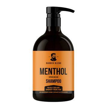 Шампунь для жирної шкіри голови і схильного до лупи волосся Barber Blend Menthol 500ml 1727 фото