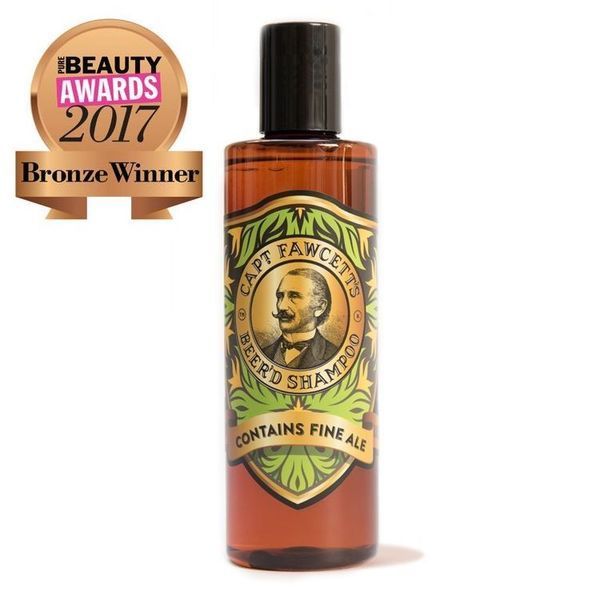 Шампунь для бороди виготовлений на основі пива Captain Fawcett Beer'd Shampoo 250ml F5555 фото