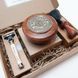 Мыло,щетка и бритва для бритья Captain FawcettScapicchio Shaving Soap(110g), Natural Wood Shaving Brush and Razor Gift F6690 фото 2