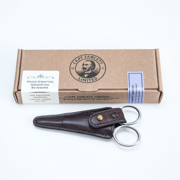 Ножницы для ухода за усами Captain Fawcett Grooming Scissors with Leather Pouch CF.19T F5564 фото