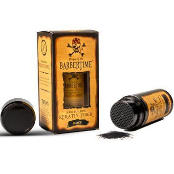 Кератиновое волокно для наращивания волос черный Barbertime Hair Building Fiber Black 21g BEP08 фото
