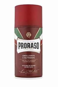 Піна для гоління з екстрактом сандалового дерева Proraso Shaving foam Coarse beards 300ml 400432 фото