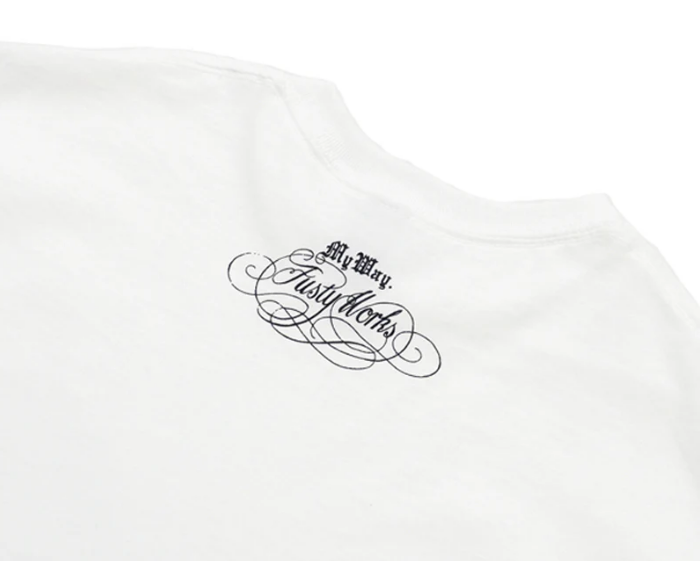 Футболка белая сова L BROSH &times; FUSTY WORKS S/S TEE OWL LOGO WHITE L BR8153 фото