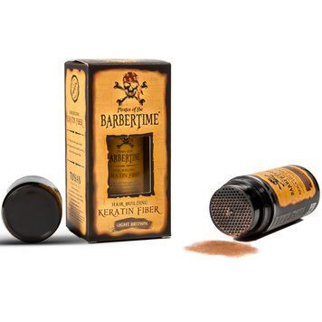 Кератиновое волокно для наращивания волос Светло-коричневый Barbertime Hair Building Fiber Light Brown 21g BEP11 фото