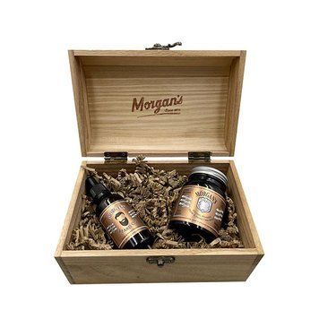 Подарочный набор стилизации волос и бороды Морганс Morgan's Wooden Oudh & Amber Chest M311 фото