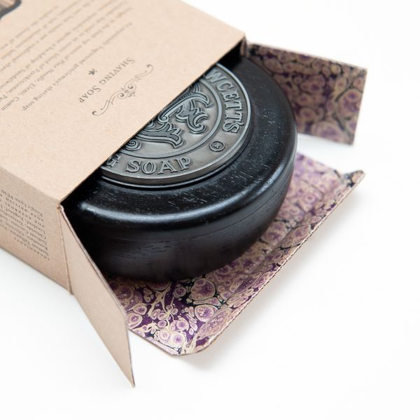 Мыло для бритья в деревянной миске ручной работы Captain Fawcett Luxurious Shaving Soap 110g F5561 фото