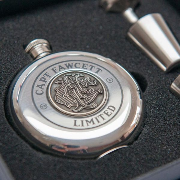 Фляжка для алкогольних напоїв, обмежена серія Captain Fawcett Limited Edition Hip Flask F8928 фото