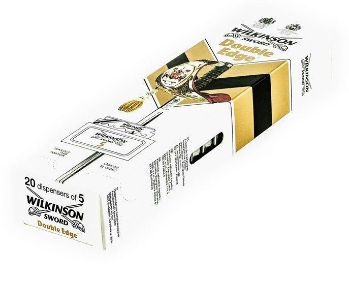 Леза для гоління двосторонні Wilkinson Double Edge Blades (5x20) 100шт 7000102Рбл фото
