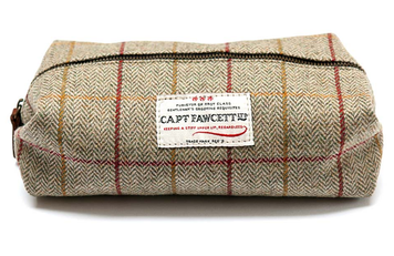 Косметичка из хлопковой ткани Captain Fawcett Tweed Wash Bag F8891 фото